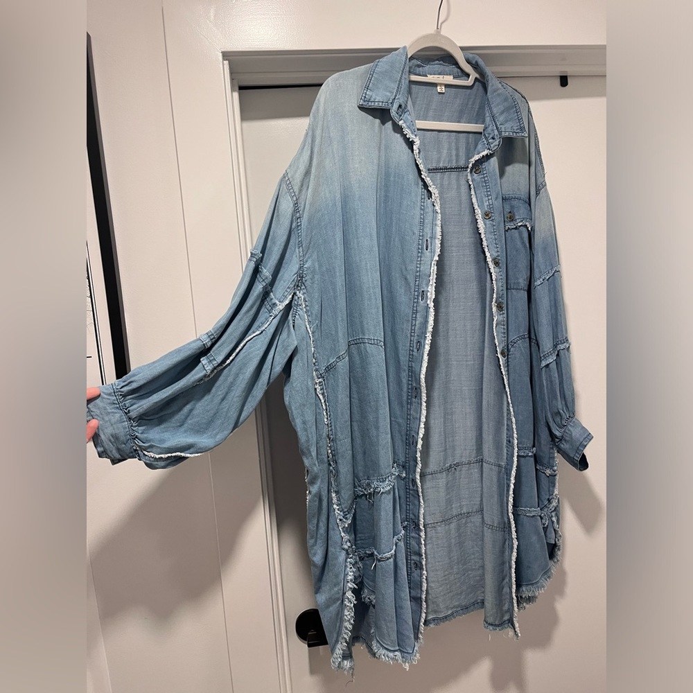 Blue dress/Long cardigan